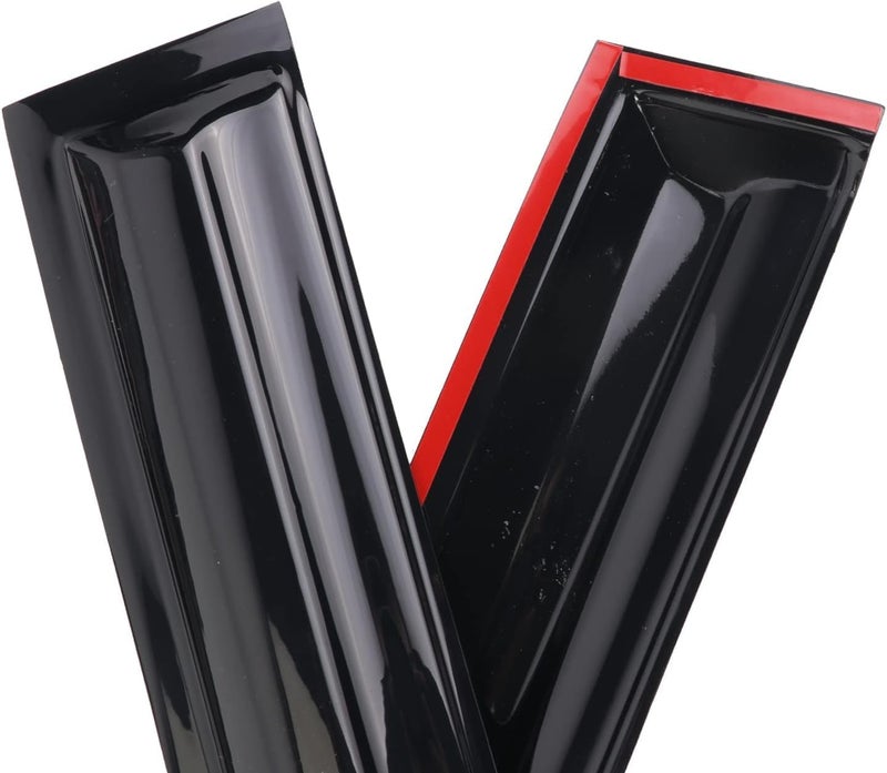 WONSABON Tape-On Window Visors Deflectors Rain Guards 4 Piece Set ‎Compatible with 2008-2016 Dodge Journey 94072 - Image 5